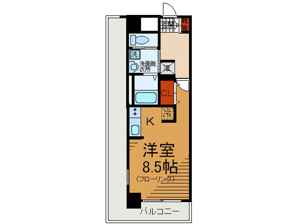 Ｗｉｌｌ ＤＯ浜崎通の物件間取画像